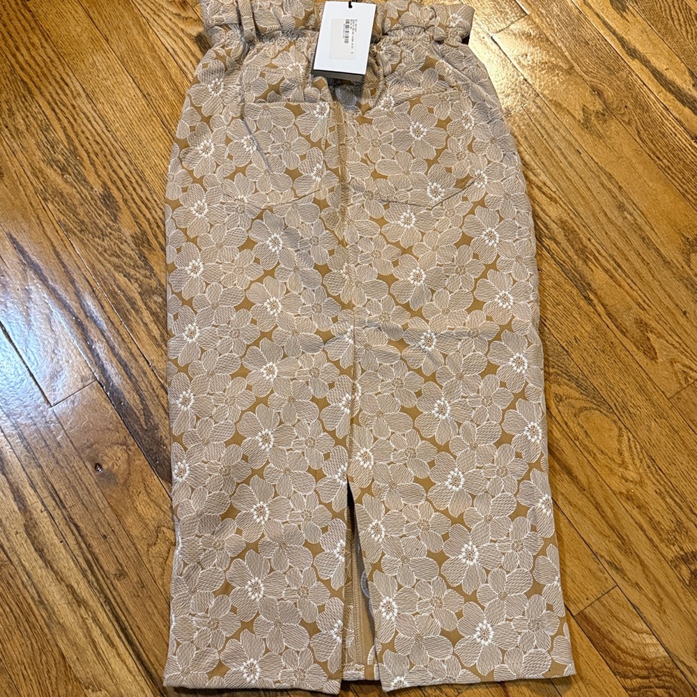 En Saison Tan Floral Eliza Midi Skirt - Picture 6 of 6